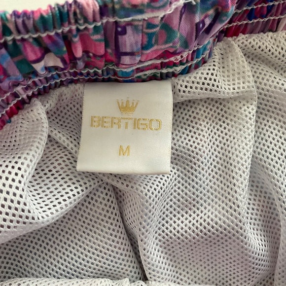 Bertigo Graphic Print Swim Shorts Sz M Multicolor Quick Dry Beach Summer Comfort - Picture 3 of 10